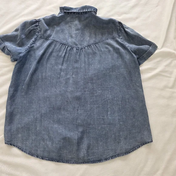 Jane and‎ Delancey Blue Button Down Shirt - Picture 8 of 9